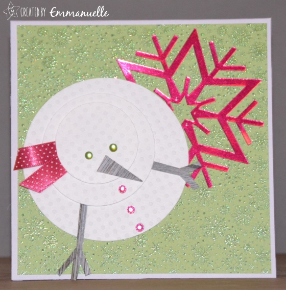 Carte de voeux 2016 "Bonhomme de neige" Novembre 2015 | Created by Emmanuelle