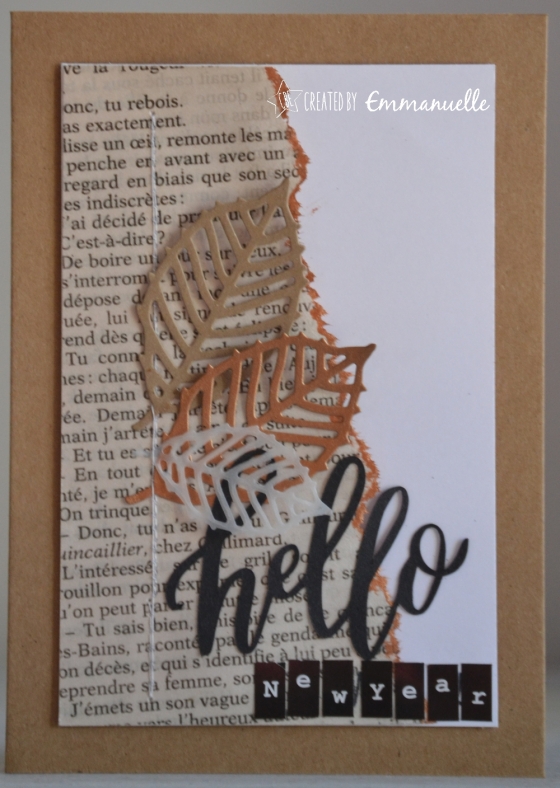 Carte de voeux "hello livre" Novembre 2016 | Created by Emmanuelle