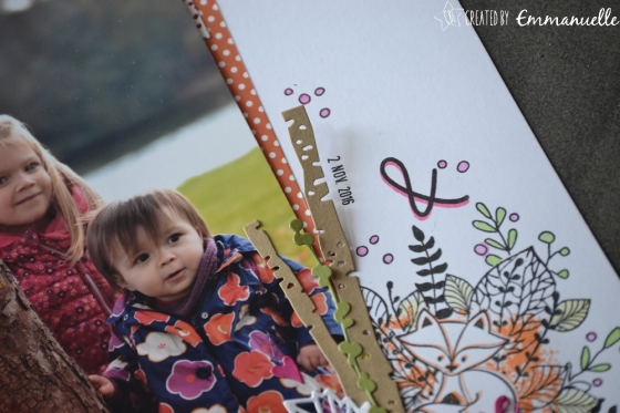 Page Scrap A4 "Automne" Mars 2018 | Created by Emmanuelle